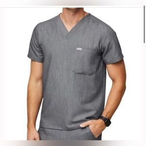 Figs Technical Collection Gray Scrub top size M